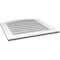 Ekena Millwork Arch Top Surface Mount PVC Gable Vent: Functional, w/ 3-1/2"W x 1"P Standard Frame, 28"W x 30"H GVPAR28X3001SF - alternate 2